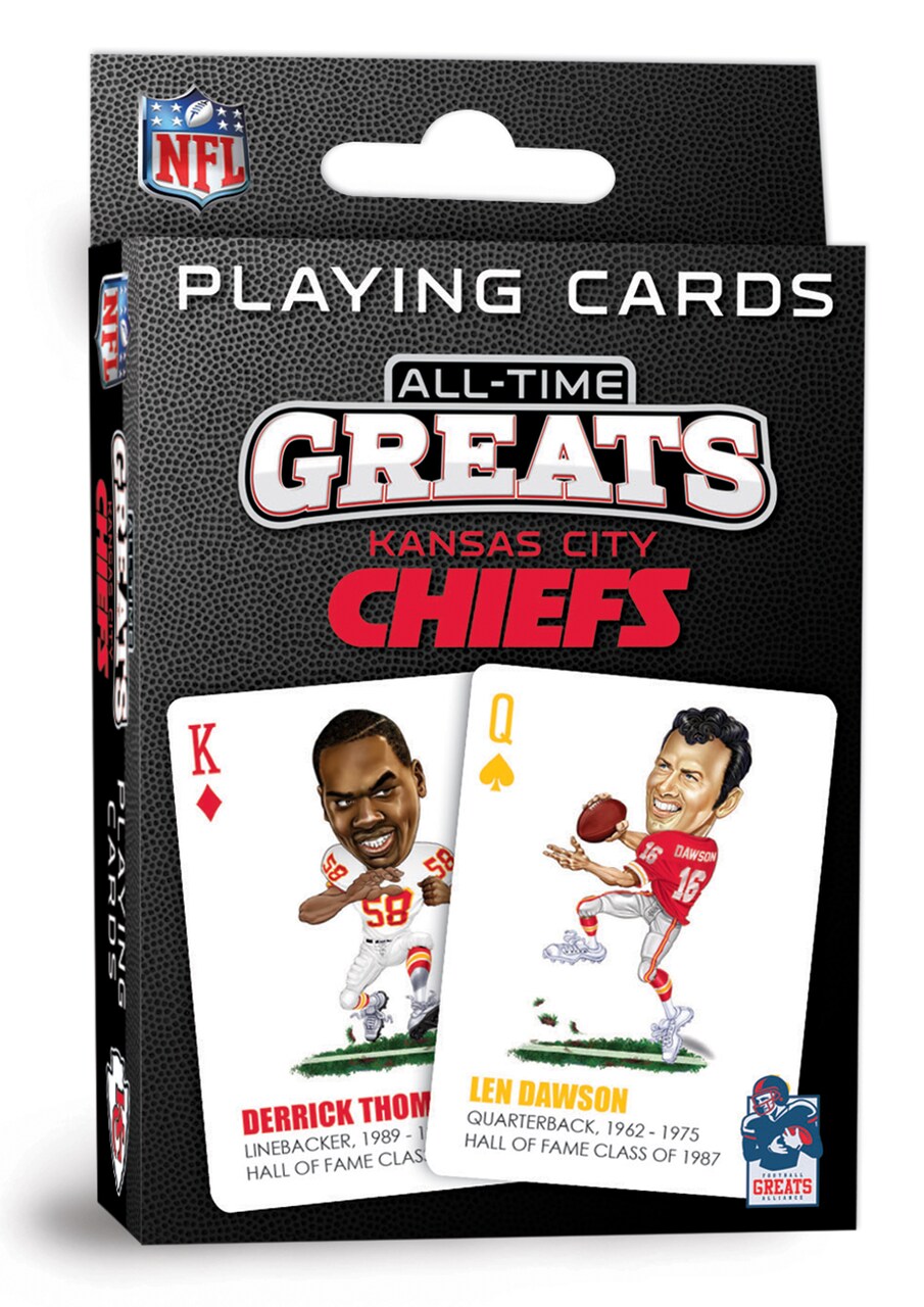 MasterPieces Officially Licensed NFL Kansas City Chiefs Playing Cards - 54 Card Deck for Adults